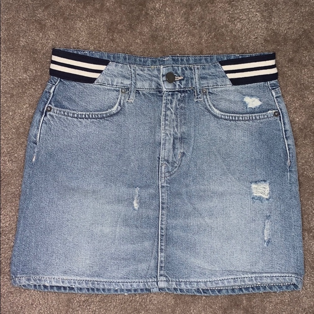 All Saints denim skirt